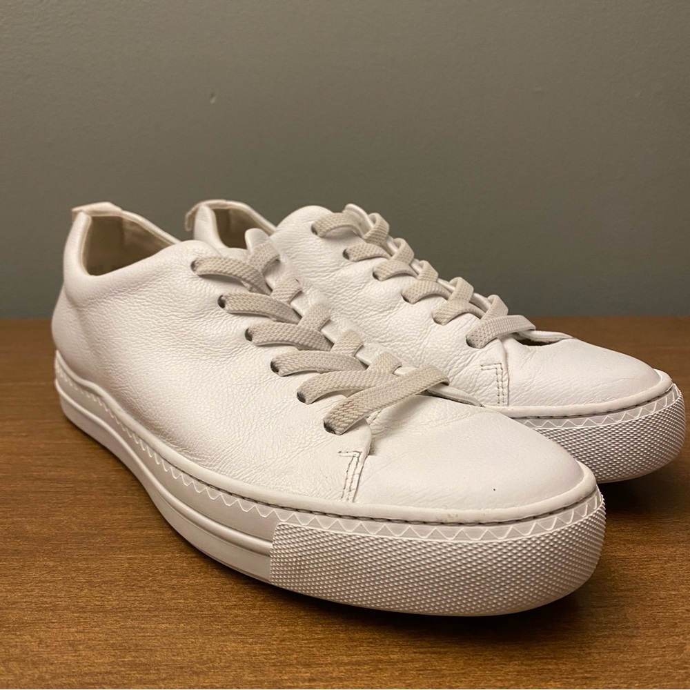Paul Green White Leather Sneakers